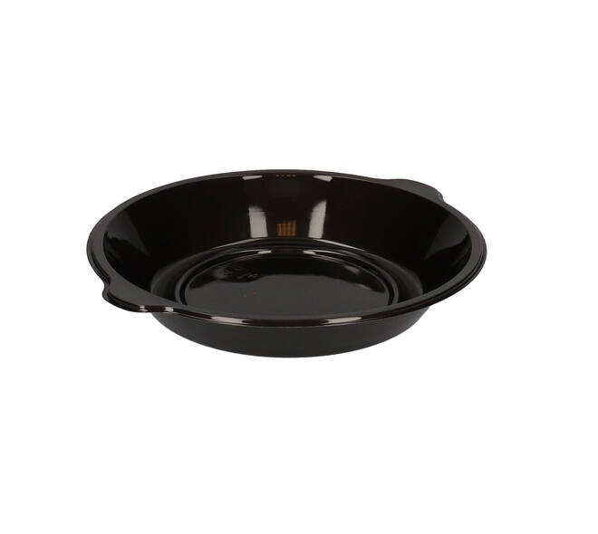 176396 - Menubak PP Pearl L1 rond 1-vaks ø 250 x 42 mm - zwart 1390 cc