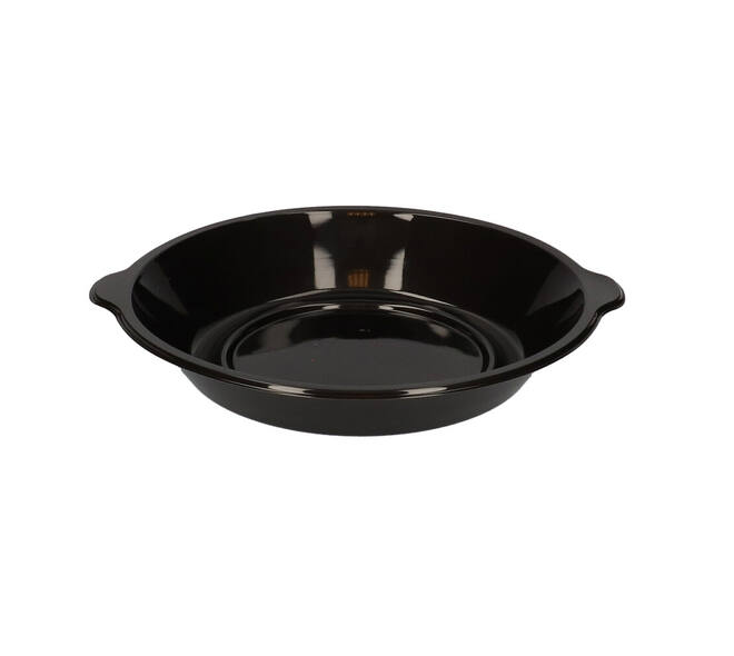 176396 - Menubak PP Pearl L1 rond 1-vaks ø 250 x 42 mm - zwart 1390 cc