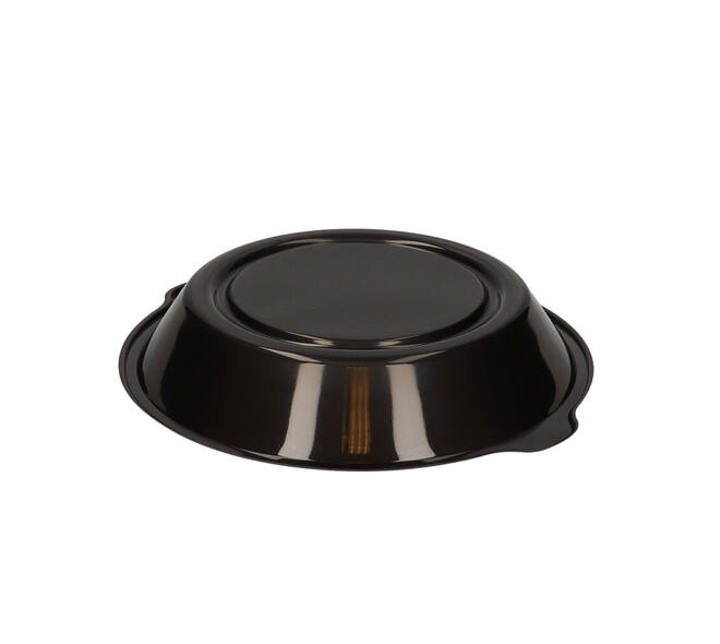 176396 - Menubak PP Pearl L1 rond 1-vaks ø 250 x 42 mm - zwart 1390 cc