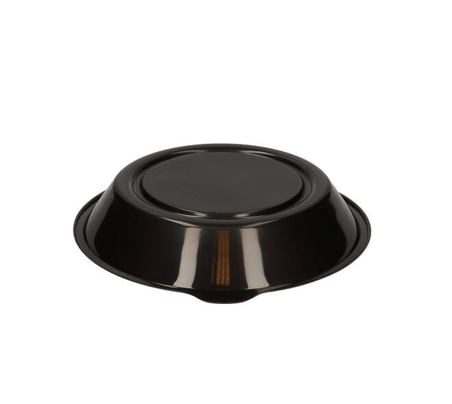 176396 - Menubak PP Pearl L1 rond 1-vaks ø 250 x 42 mm - zwart 1390 cc
