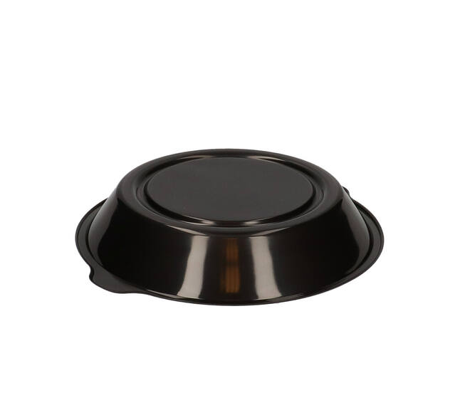 176396 - Menubak PP Pearl L1 rond 1-vaks ø 250 x 42 mm - zwart 1390 cc