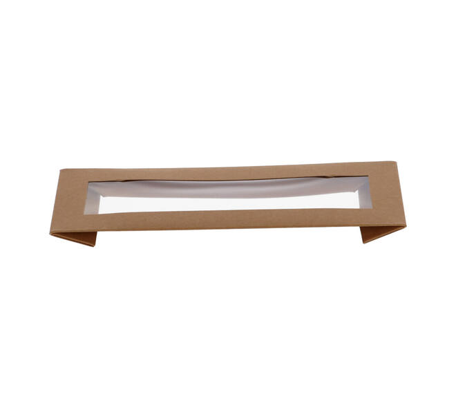 188102 - Deksel Karton/PLA  SL Brick 225 x 85 x 30 mm + Venster tbv Viking Box 188100 - naturel