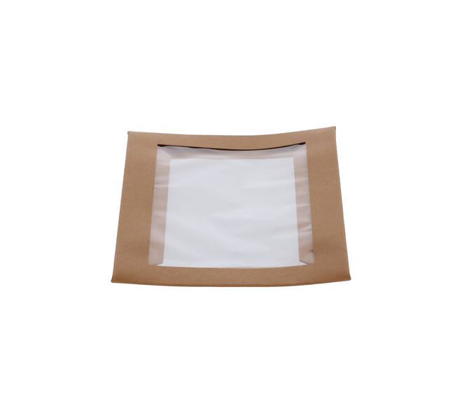 202882 - Deksel Karton/PLA  Brick 200 x 140  x 30 mm + Venster tbv Viking Box 188103 - naturel