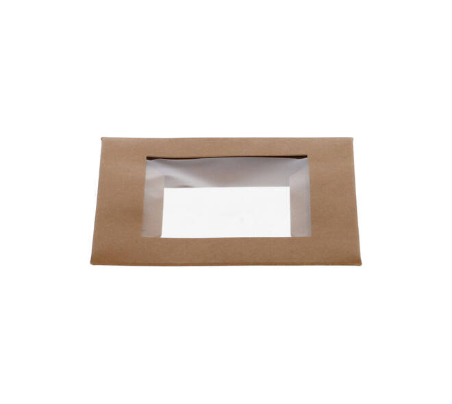 202878 - Deksel Karton/PLA Cube 113 x 113 x 29 mm + Venster tbv Viking Box 188112 - naturel