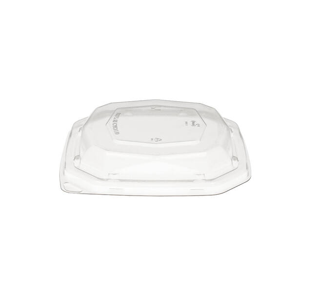 192515 - Deksel RPET BioPak tbv Bagasse Octview 188141 - 650 cc - transparant