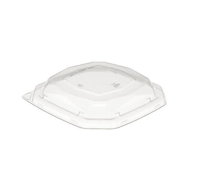 192515 - Deksel RPET BioPak tbv Bagasse Octview 188141 - 650 cc - transparant