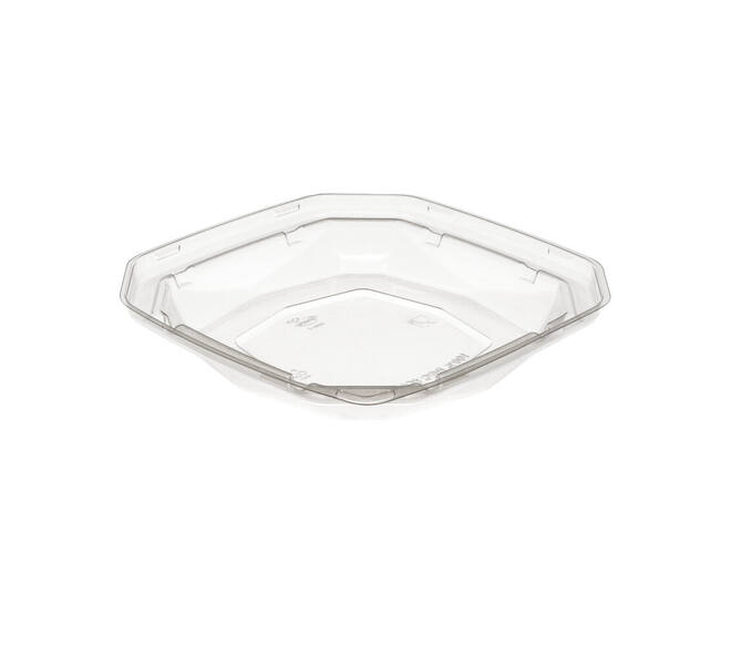 192515 - Deksel RPET BioPak tbv Bagasse Octview 188141 - 650 cc - transparant