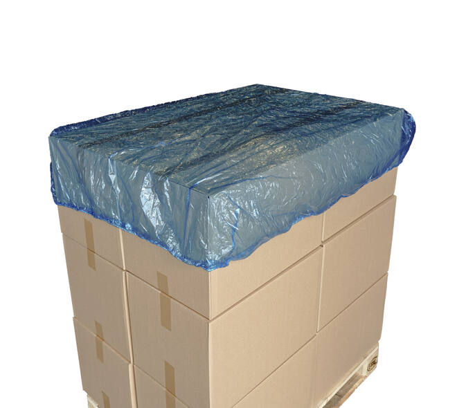 Palletafdekhoezen PE 105 x 125 x 25 cm blauw 30 my Secure & Clean - 202341000