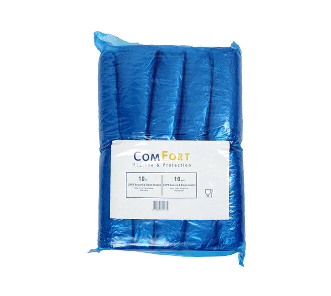Palletafdekhoezen PE 105 x 125 x 25 cm blauw 30 my Secure & Clean - 202341000