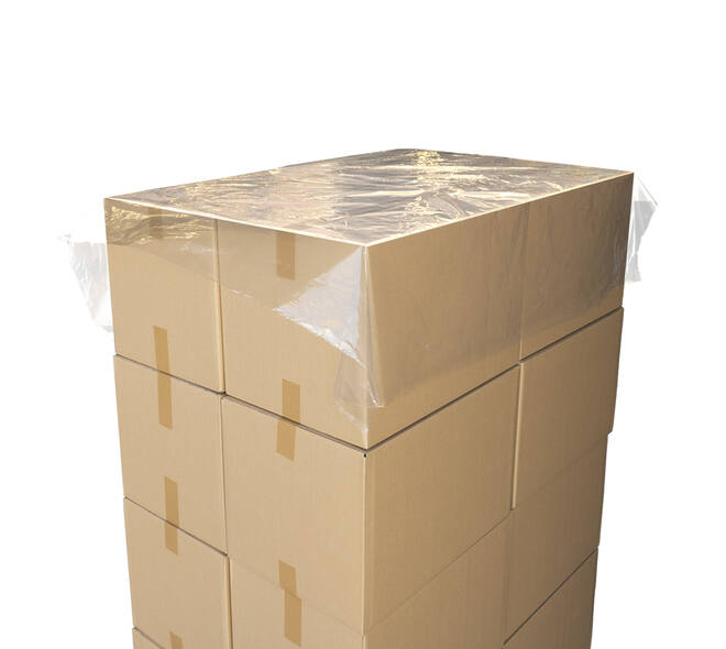 Afdekvel LDPE 150 x 150 cm op rol perfo transparant - 30 my