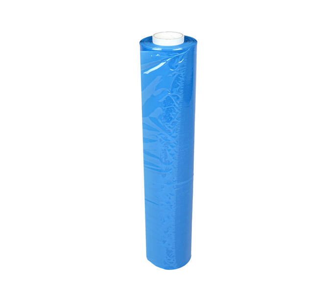 Stretchfolie LLDPE 50 cm x 300 mtr blauw 20 my handrol