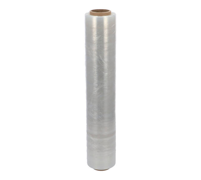 Stretchfolie LLDPE 45 cm x 300 mtr transparant 10 my handrol