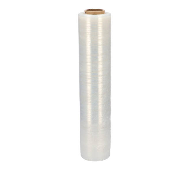 Stretchfolie LLDPE 45 cm x 300 mtr transparant T17 handrol
