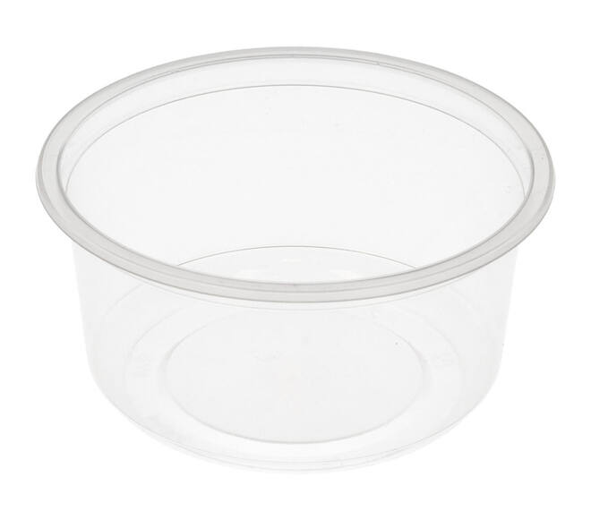 Bak PP ø115/56 transparant 350 ml rond - 8115C
