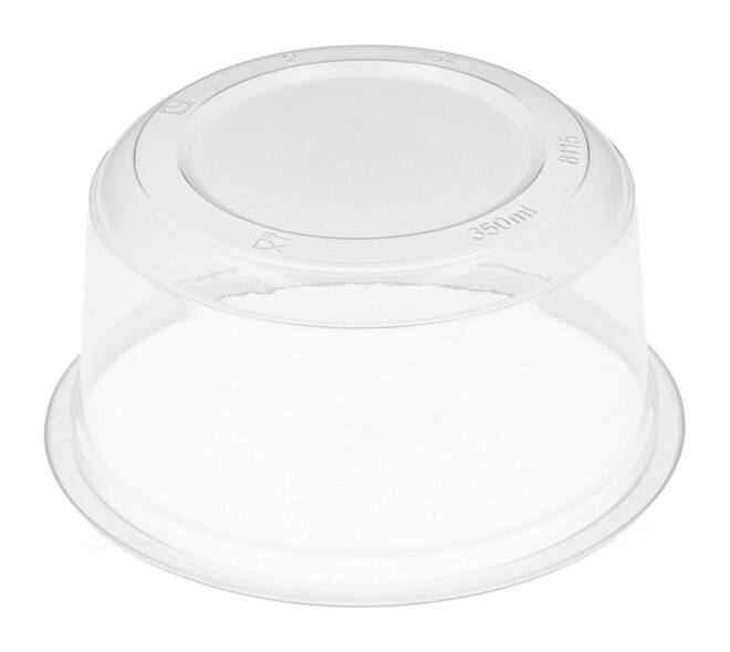 Bak PP ø115/56 transparant 350 ml rond - 8115C
