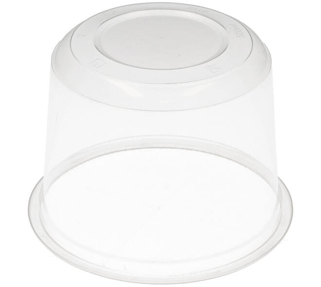 Bak PP ø115/80 transparant 500 ml rond - 8118C