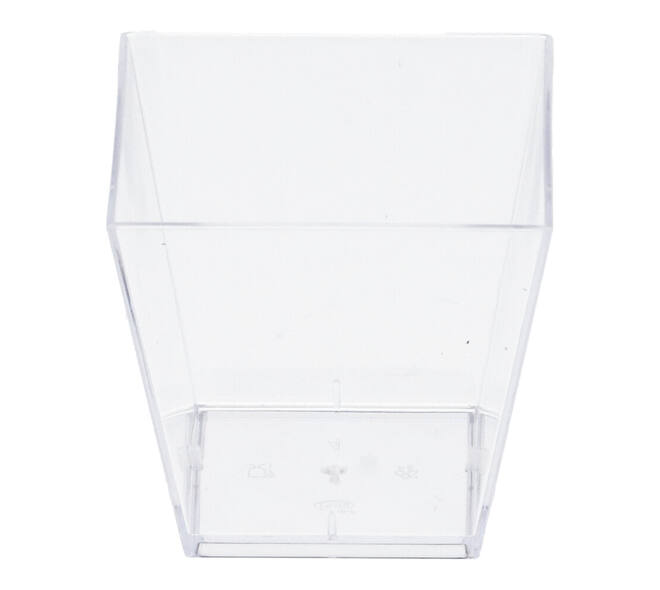 157491 - Plastic bakje Amuse-Bouche Square 49 x 49 x 46 mm 60 cc transparant