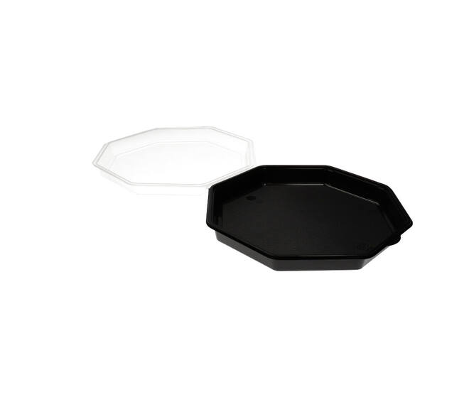 Octaview 305 x 305 x 80 mm Black 1-comp