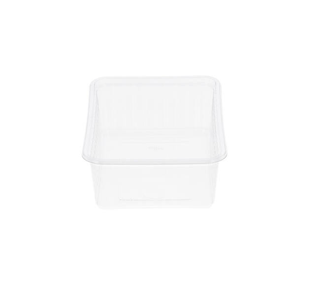 Bak PET 183 x 135 x 63 mm transparant 1000 ml rechthoekig