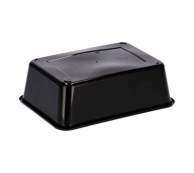 Bak PP 182 x 135 x 65 mm zwart 1000 ml rechthoekig spuitgiet