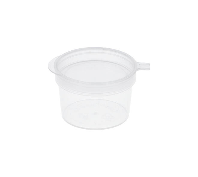 Covercup PP ø34/22 transparant 10 ml rond
