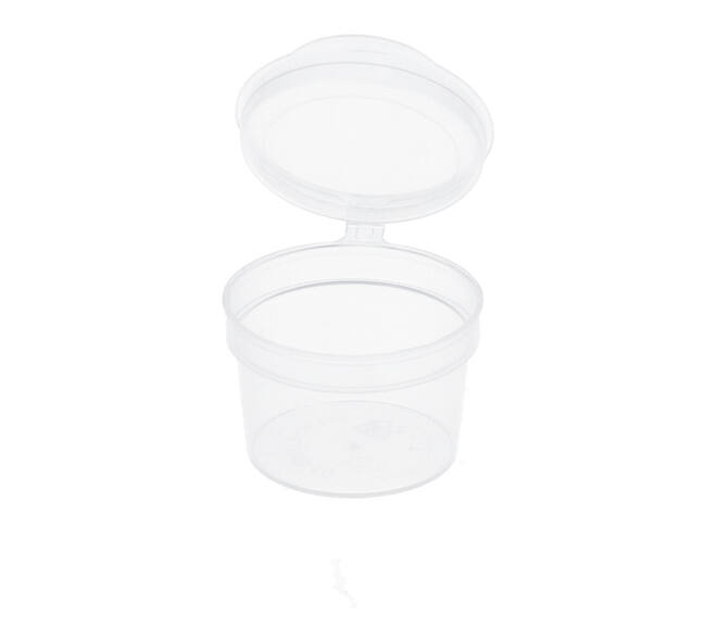 Covercup PP ø34/22 transparant 10 ml rond