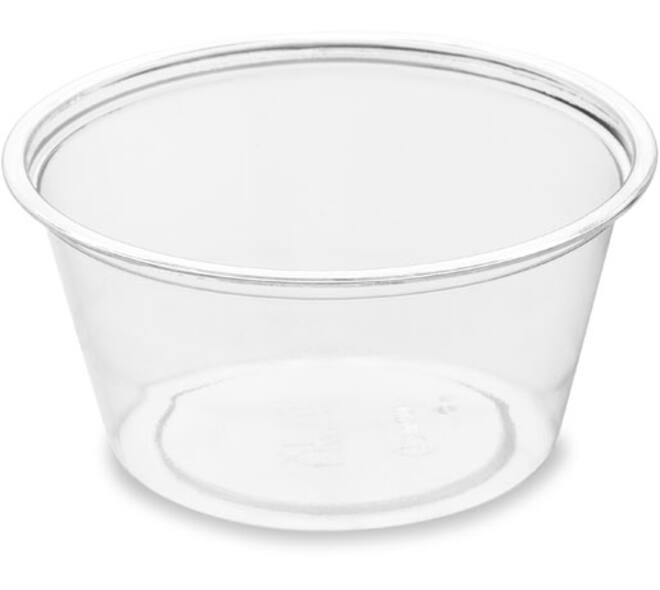 180122 - Saus/Dressing cup rPET 64 x 64 x 30 mm transparant - 60 cc