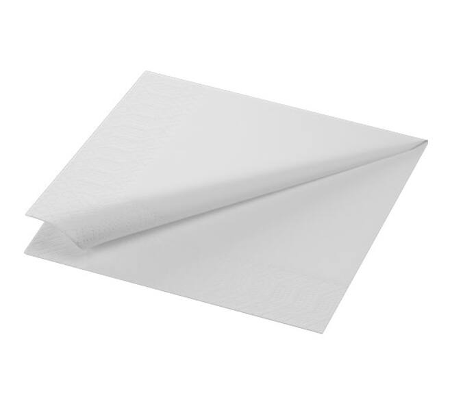 314015 - Duni Servet 33 x 33 cm tissue 2-laags 1/4-vouw wit