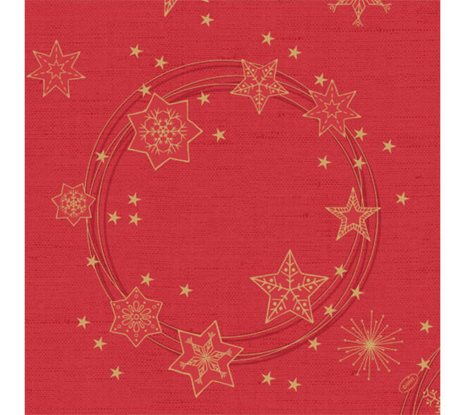 200868 - Servet 40 x 40 cm Dunisoft 1/4-vouw Star Shine Red