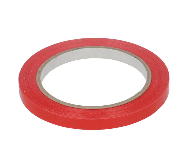 Tape PVC 9 mm x 66 mtr rood 37 my