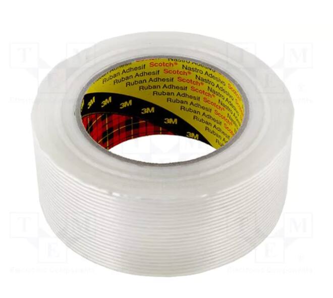 Tape 50 mm x 50 mtr filament Scotch wit - 8956