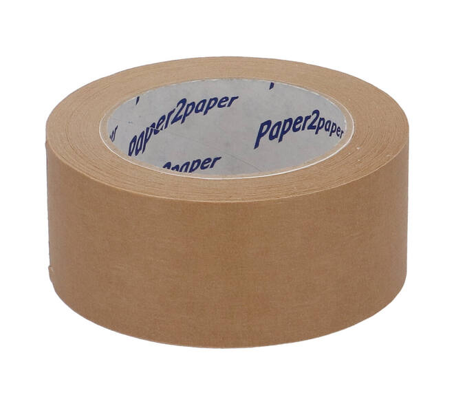 Tape papier 50 mm x 50 mtr bruin onbedrukt RM 4171 "Paper2Paper"