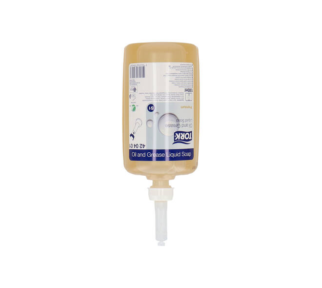 420401 - Vloeibare zeep 1 liter geel olie en vet TORK