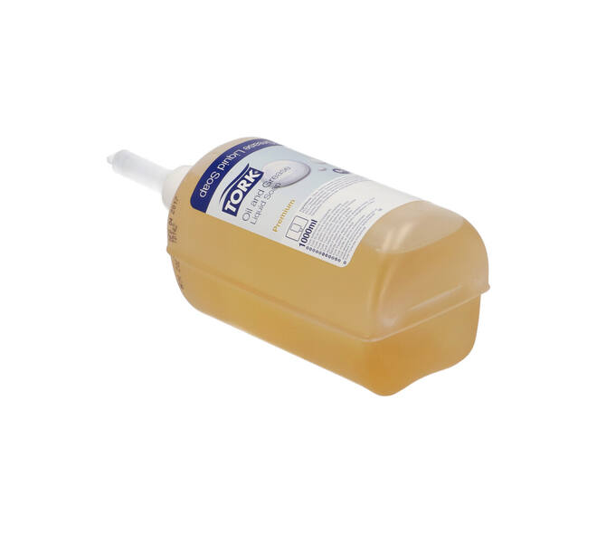420401 - Vloeibare zeep 1 liter geel olie en vet TORK