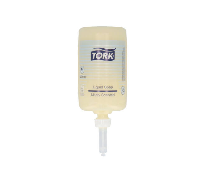 420501 - Vloeibare zeep 1 liter geel mild TORK