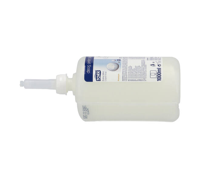 420701 - Vloeibare zeep 1 liter wit extra mild TORK