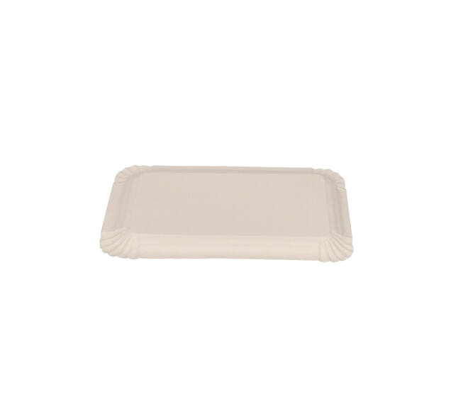 Gevoerd schaaltje 12 x 18 cm alu - zilver