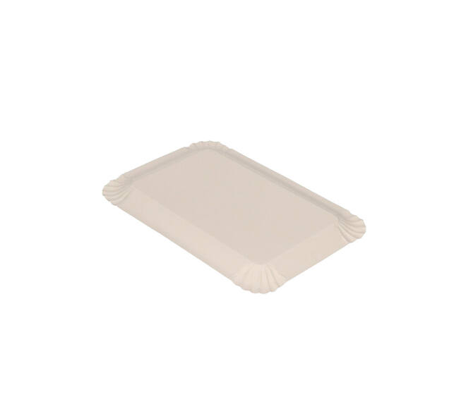 Gevoerd schaaltje 12 x 18 cm alu - zilver