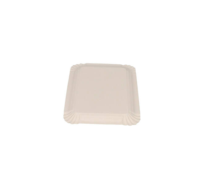 Gevoerd schaaltje 12 x 18 cm alu - zilver