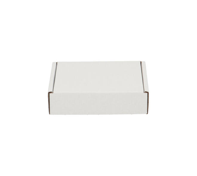 Brievenbusdoos  110 x 110 x 28 mm wit/bruin enkel golf - 322 610 050