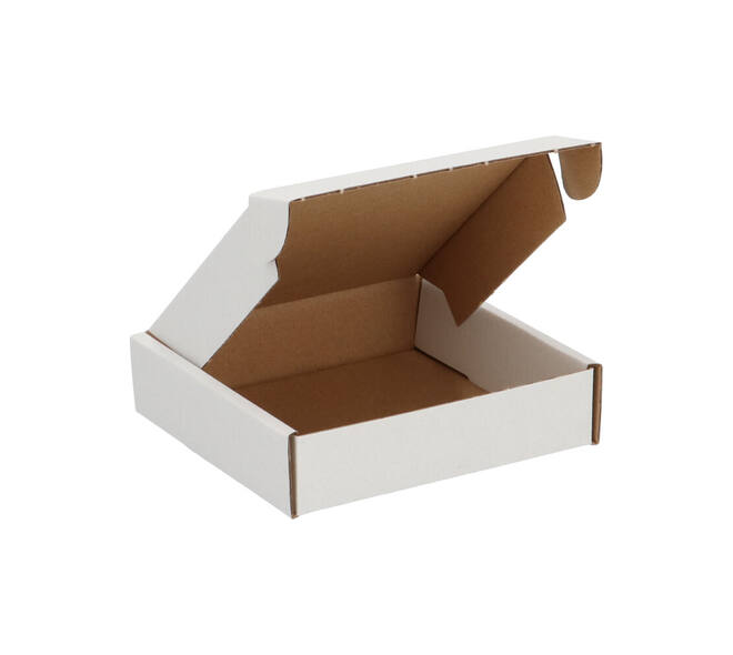 Brievenbusdoos  110 x 110 x 28 mm wit/bruin enkel golf - 322 610 050
