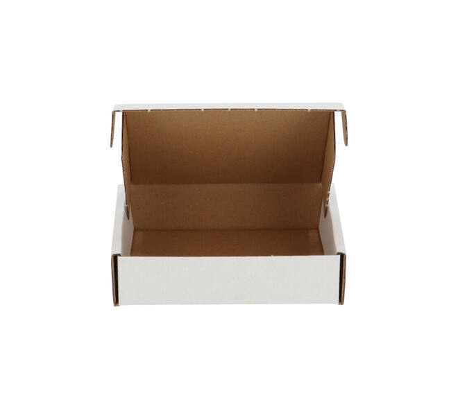 Brievenbusdoos  110 x 110 x 28 mm wit/bruin enkel golf - 322 610 050