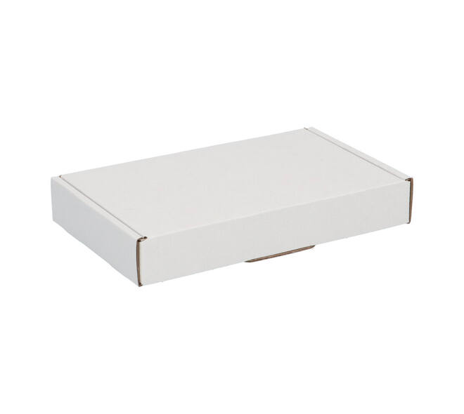 Brievenbusdoos 180 x 115 x 28 mm wit/bruin enkel golf - A6 - 322 610 150