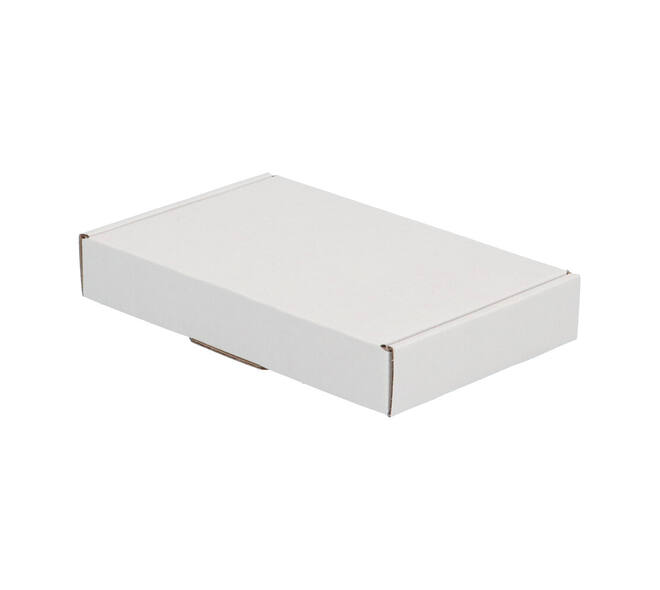 Brievenbusdoos 180 x 115 x 28 mm wit/bruin enkel golf - A6 - 322 610 150