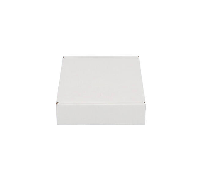 Brievenbusdoos 180 x 115 x 28 mm wit/bruin enkel golf - A6 - 322 610 150