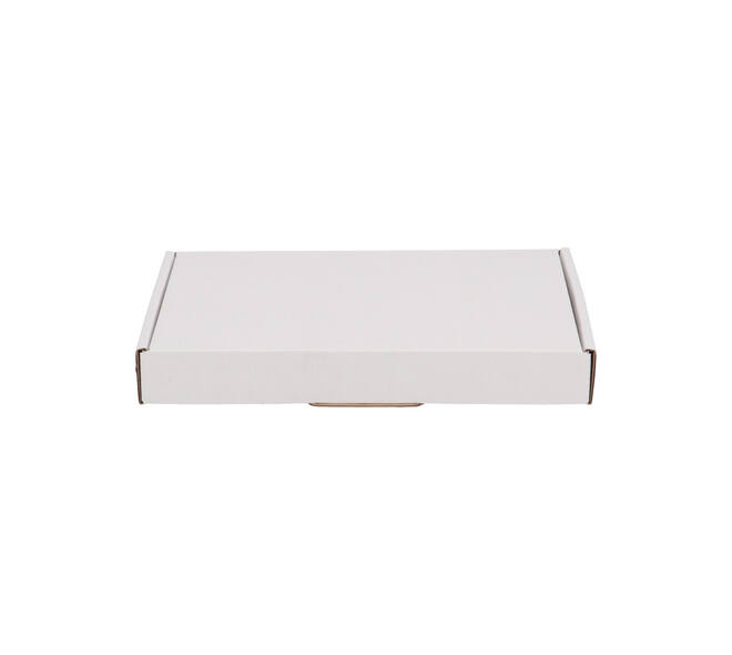 Brievenbusdoos 220 x 155 x 28 mm wit/bruin enkel golf - A5 - 322 610 250