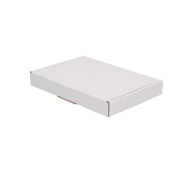 Brievenbusdoos 220 x 155 x 28 mm wit/bruin enkel golf - A5 - 322 610 250