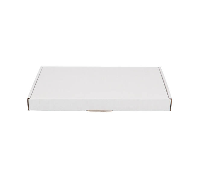 Brievenbusdoos 310 x 220 x 28 mm wit/bruin enkel golf - A4 - 322 610 350