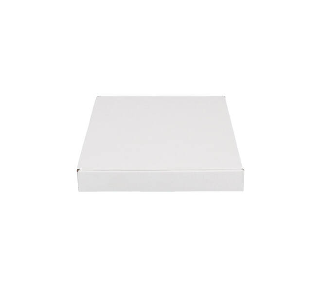 Brievenbusdoos 310 x 220 x 28 mm wit/bruin enkel golf - A4 - 322 610 350