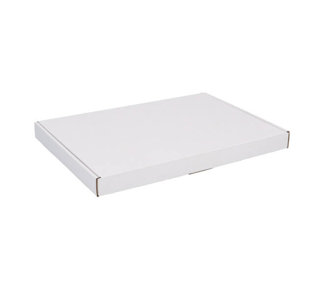 Brievenbusdoos 345 x 255 x 28 mm wit/bruin enkel golf - A4+ - 322 610 450